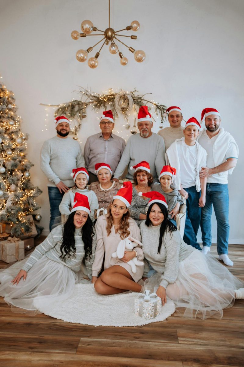 family during christmas