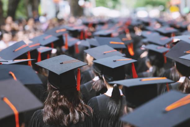 Students on graduation day ready for adulthood.