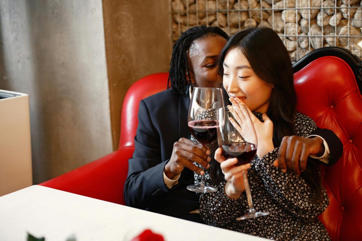 A couple enjoying each other's presence.