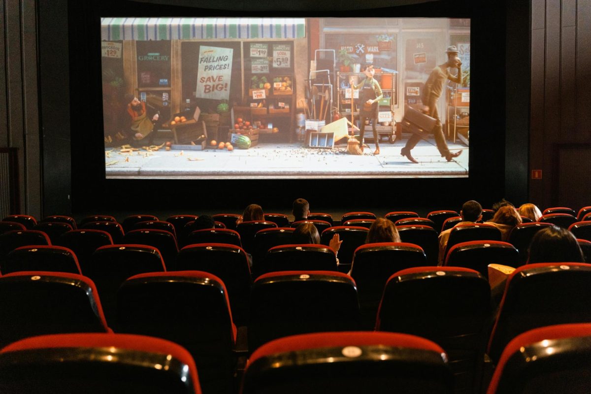 Going to the movie theater can be fun with friends.